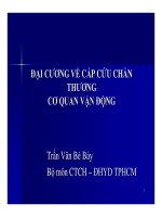 Đại cương về cấp cứu chấn thương cơ quan vận động (Phần 1) docx