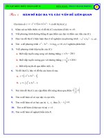 Một số dạng câu hỏi phụ khảo sát đồ thị