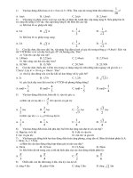 Đề thi thử đại học môn vật lí số 8
