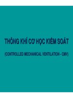 Máy thở và các phương thức thông khí cơ học (Phần 5) pdf