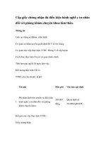 Cấp giấy chứng nhận đủ điều kiện hành nghề y tư nhân đối với phòng khám chuyên khoa tâm thần. ppt