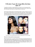 5 lối mòn về quy tắc trang điểm cần được “phá vỡ” doc