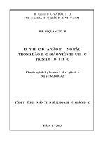 DẠY HỌC DỰA VÀO TƯƠNG TÁC TRONG ĐÀO TẠO GIÁO VIÊN TIỂU HỌC TRÌNH ĐỘ ĐẠI HỌC