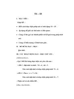 Giáo án Toán lớp 2 - 54 -18 pptx
