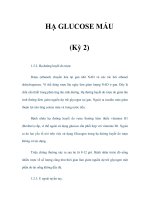 HẠ GLUCOSE MÁU (Kỳ 2) pps