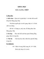 KHOA HỌC SẮT, GANG, THÉP pps