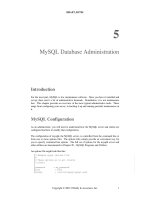 Hướng dẫn sử dụng MySQL part 5 pps