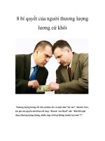 8 bí quyết của người thương lượng lương cừ khôi ppt