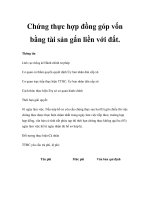 Chứng thực hợp đồng góp vốn bằng tài sản gắn liền Chứng thực hợp đồng góp vốn bằng tài sản gắn liền với đất.với đất. Thông pot