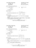 đề và đáp án lớp 11 tiết 62 đại số và giải tích