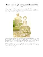 4 mẹo nhỏ lưu giữ hương nước hoa mãi bên bạn potx