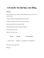 Cử tuyển vào đại học, cao đẳng potx