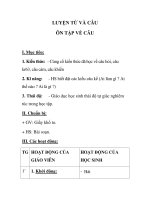 LUYỆN TỪ VÀ CÂU ÔN TẬP VỀ CÂU pps