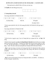 Hướng dẫn làm Hồ sơ Tuyển sinh ĐH&CĐ 2010