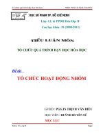 TO CHUC HOAT DONG NHOM