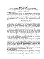 SKKN NGỮ VĂN  ĐÃ ĐẠT GIẢI B