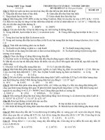 Đề Thi  8 tuần học kì II  lop 11 Mã đề 129