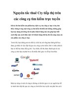 nguyên tắc thuê cty tiếp thị trên các công cụ tìm kiếm trực tuyến