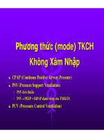 Thông khí cơ học không xâm nhập (Phần 5) potx