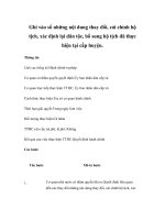 Ghi vào sổ những nội dung thay đổi, cải chính hộ tịch, xác định lại dân tộc, bổ sung hộ tịch đã thực hiện tại cấp huyện. potx