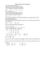 một số dạng toán về phân số