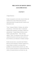 LUYỆN ĐỌC TIẾNG ANH QUA CÁC TÁC PHẨM VĂN HỌC -THE COUNT OF MONTE CRISTO ALEXANDRE DUMAS CHAPTER 75 pps