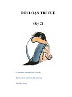 RỐI LOẠN TRÍ TUỆ (Kỳ 2) pdf
