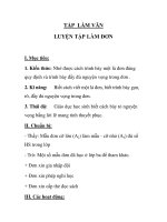TẬP LÀM VĂN LUYỆN TẬP LÀM ĐƠN ppt