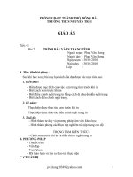 trinh bay và in trang tinh