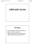 kiểm soát dự án