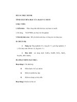 Giáo án Hoá học lớp 9 -THỰC HÀNH TÍNH CHẤT HÓA HỌC CỦA BAZƠ VÀ MUỐI potx