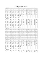 dap an 18 de thi thu dai hoc