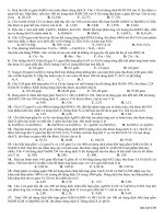 Các mẫu đề TN ĐH 09 vô cơ