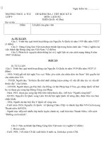 DE KIEM TRA 1 TIET HỌC KI II TU LUAN LICH SU 9