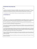 CHE DO THANH TOAN DAY THAY