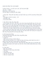 GIÁO ÁN CÔNG TÁC CHỦ NHIỆM