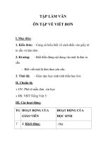 TẬP LÀM VĂN ÔN TẬP VỀ VIẾT ĐƠN doc