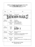 BS theo chuẩn KTKN tuần 27- Khối 5