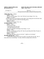 Đề kiểm tra HK II môn Ngữ Văn 7