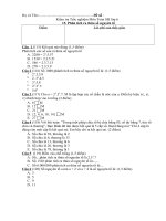 Kiem tra trac nghiem So hoc 6-Phan tich ra thua so nguyen to