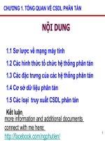 bài giảng tổng quan về csdl phân tán