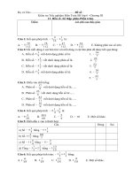 Kiem tra trac nghiem So hoc 6-Hon so-So thap phan-Phan tram