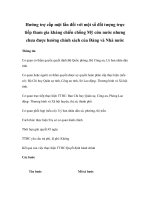 Hưởng trợ cấp một lần đối với một số đối tượng trực tiếp tham gia kháng chiến chống Mỹ cứu nước nhưng chưa được hưởng chính sách của Đảng và Nhà nước pptx