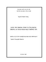 giấu tin trong ảnh và ứng dụng