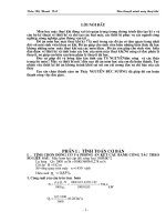 ĐỒ ÁN MÔN HỌC MÁY THỦY KHÍ thanh