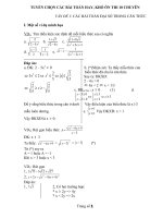 bài tập về căn thức ôn thi thpt