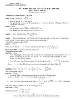 đề thi khối d lần 1 thanh chương 1 NA