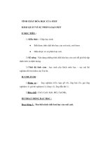 Giáo án Hoá học lớp 9 - TÍNH CHẤT HÓA HỌC CỦA OXIT KHÁI QUÁT VỀ SỰ PHÂN LOẠI OXIT docx