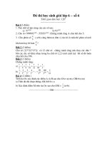 Đề-Đáp án HSG Toán 6 .Y6