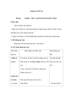 Chính tả lớp 3 - NGHE - VIẾT : QUÊ HƯƠNG RUỘT THỊT potx